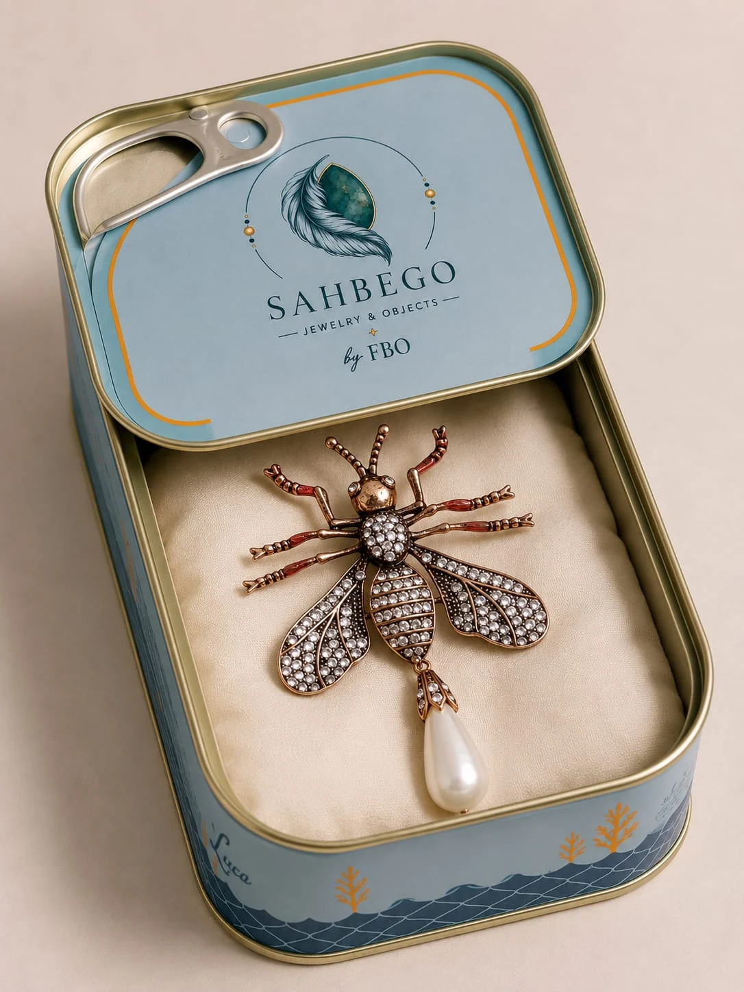 Abeille — Arı Figürlü Uzun Kolye